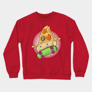 SKATER PIZZA Crewneck Sweatshirt